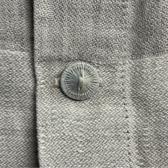 Leitner Leinen Linen Euro Pillowcase One Sham Stripe Gray - Picture 2 of 8